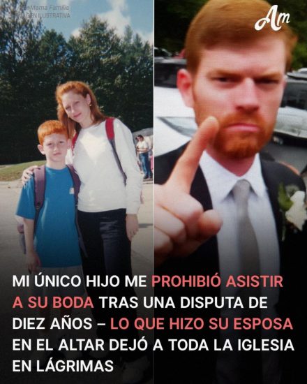 Mi único hijo me prohibió ir a su boda después de una pelea de 10 años — Lo que su esposa hizo en el altar hizo llorar a toda la iglesia