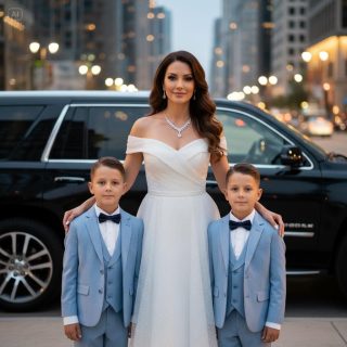 LA EX ESPOSA “POBRE” FUE INVITADA A LA BODA PARA MOSTRAR RIQUEZA, PERO TODA LA IGLESIA ESTABA CONGELADA CUANDO SALÍA DE UN COCHE DE MIL MILLONES DE PESOS CON GEMELOS QUE SE PARECÍAN EXACTAMENTE AL NOVIO